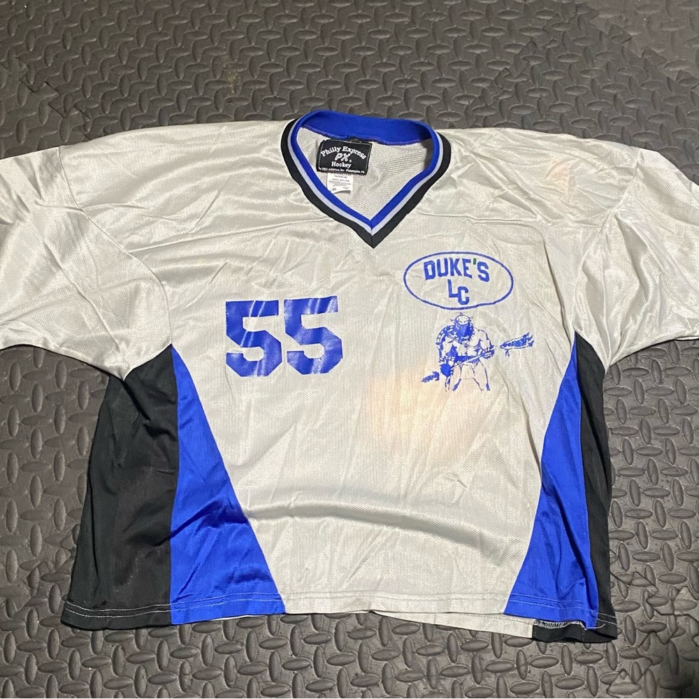 Gray and Blue Men's Jersey